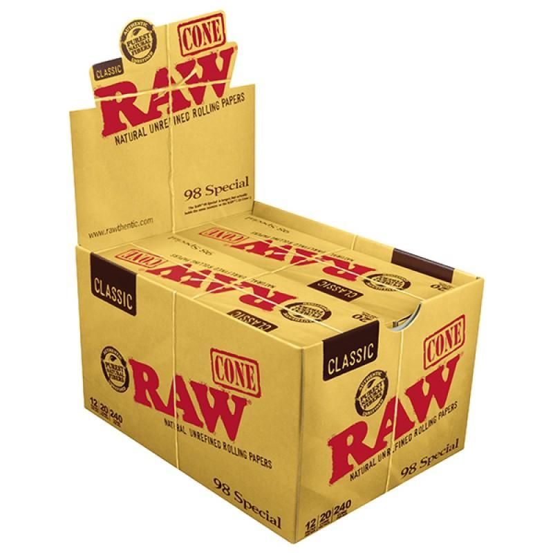 RAW Pre-Rolled Cones 98 Special (20/Pk)