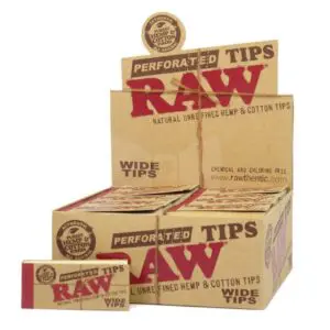 RAW Tips – Wide Perforated 50 Tips/Pack