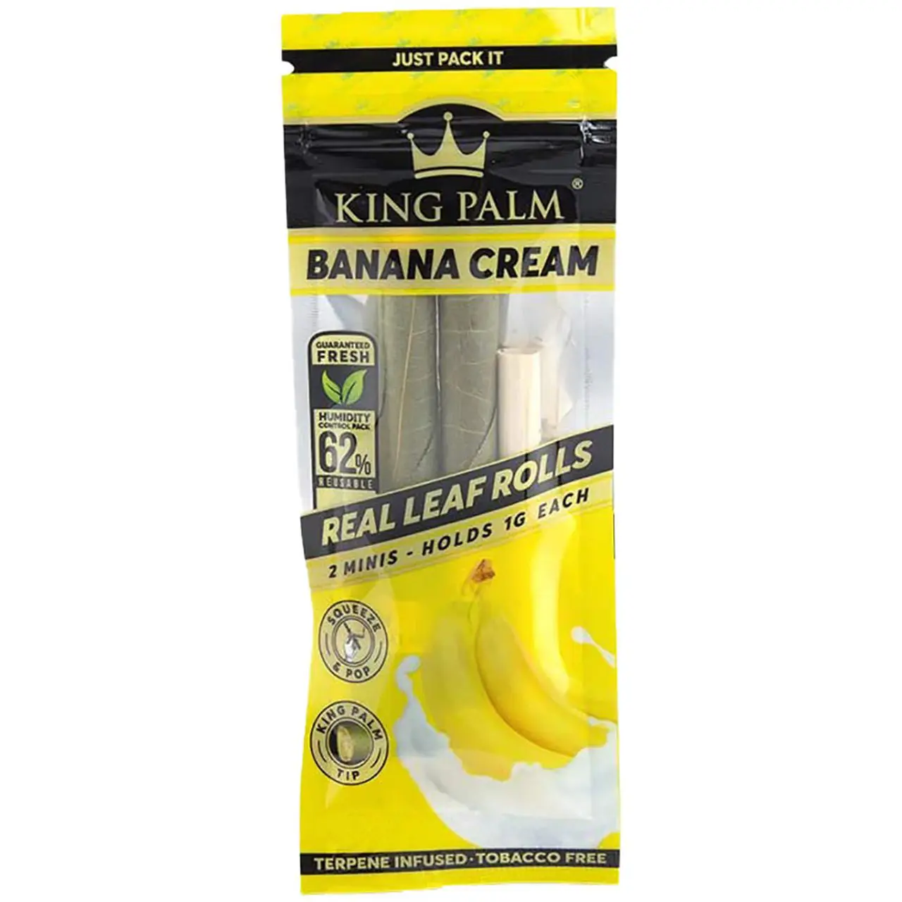 King Palm Mini Pre Rolls - Banana Cream (2/Pk)