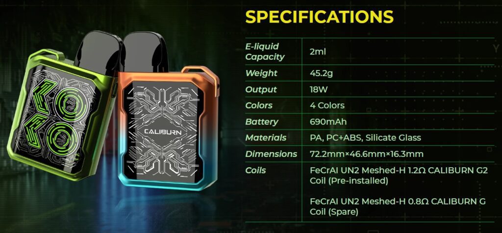 Uwell Caliburn GK2 Pod Kit - Haze Smoke Shop, Canada