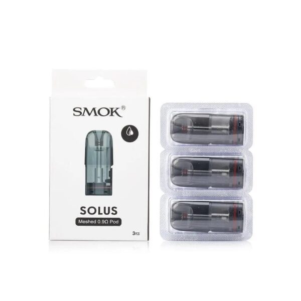 Smok Solus 2 Mesh 0.9ohm Replacement Pod 2mL [CRC Version] (3/Pk) - Haze Smoke Shop, Canada