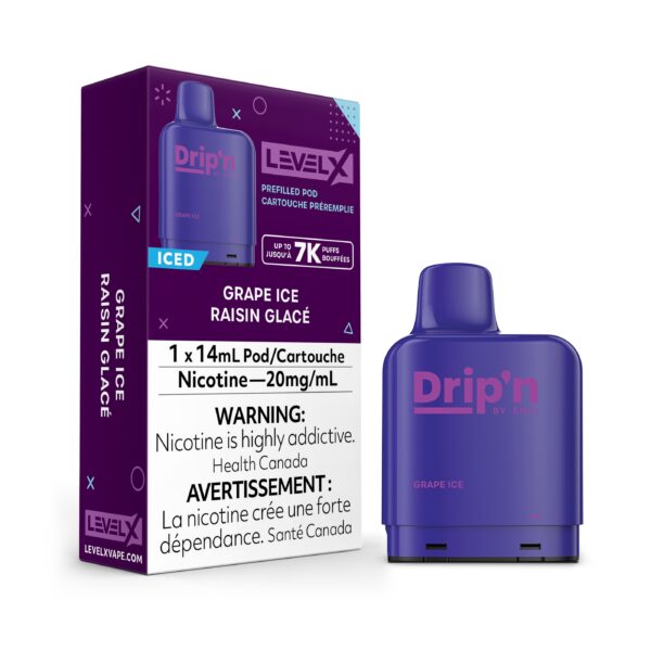 Level X Drip'n Pods - Haze Smoke Shop, Canada Grape Ice