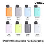 Uwell Caliburn G5 Lite KOKO Open Pod Kit 2mL - Haze Smoke Shop - Canada's #1 Smoke and Vape Shop