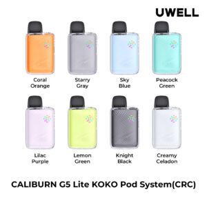 Uwell Caliburn G5 Lite KOKO Open Pod Kit 2mL - Haze Smoke Shop - Canada's #1 Smoke and Vape Shop